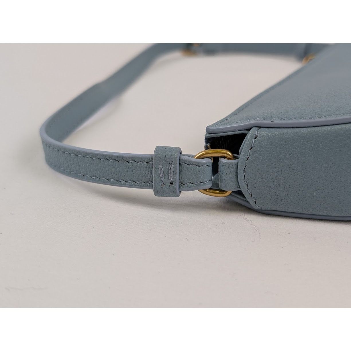 Dior o1rshd1 Size: OS / Saddle Rodeo Pouch in Slate Blue Size ONE SIZE - 8 Thumbnail