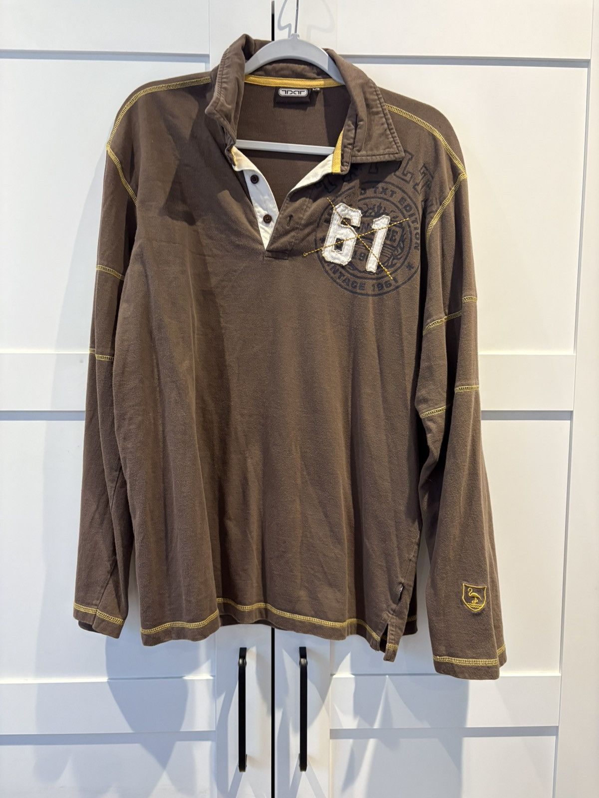 Vintage Vintage LS polo Size US L / EU 52-54 / 3 - 1 Thumbnail