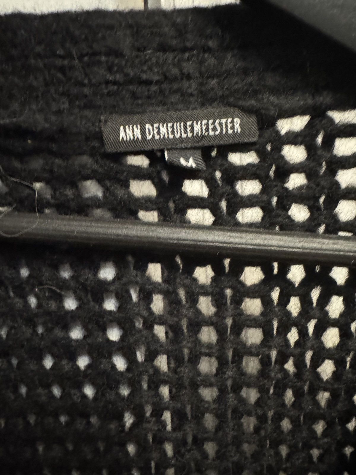 Ann Demeulemeester Fw19 rare oversized black alpaca detachable sweater Size US M / EU 48-50 / 2 - 3 Thumbnail