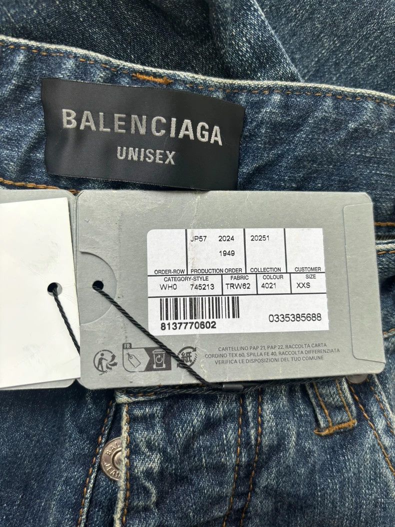 Balenciaga Balenciaga size XXS 25SS Indigo Baggy Button-Up Jeans Size US 26 / EU 42 - 5 Thumbnail