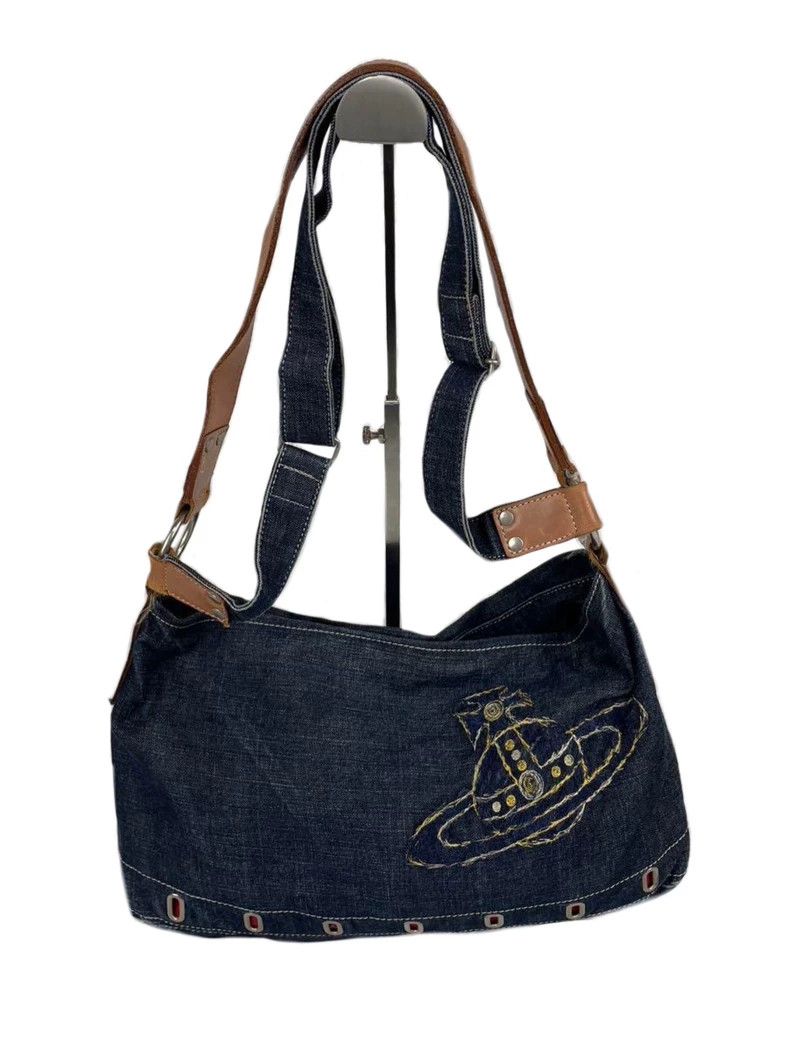 Vivienne Westwood Vivienne Westwood size os Cowboy Saturn embroidered shoulde Size ONE SIZE - 6 Thumbnail