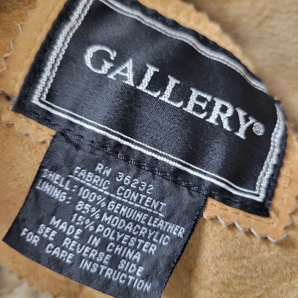 Gallery Dept. GALLERY Vintage Genuine Leather Modacrylic Lined Jacket Larg Size L / US 10 / IT 46 - 10 Thumbnail