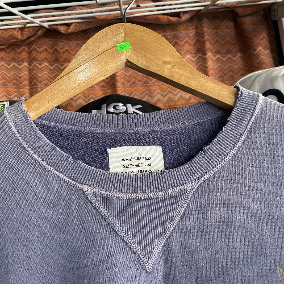 WHIZ LIMITED 09AW Faded Wash Crewneck Sweatshirt w/ Lightning Bolt Crest Size US M / EU 48-50 / 2 - 10 Thumbnail