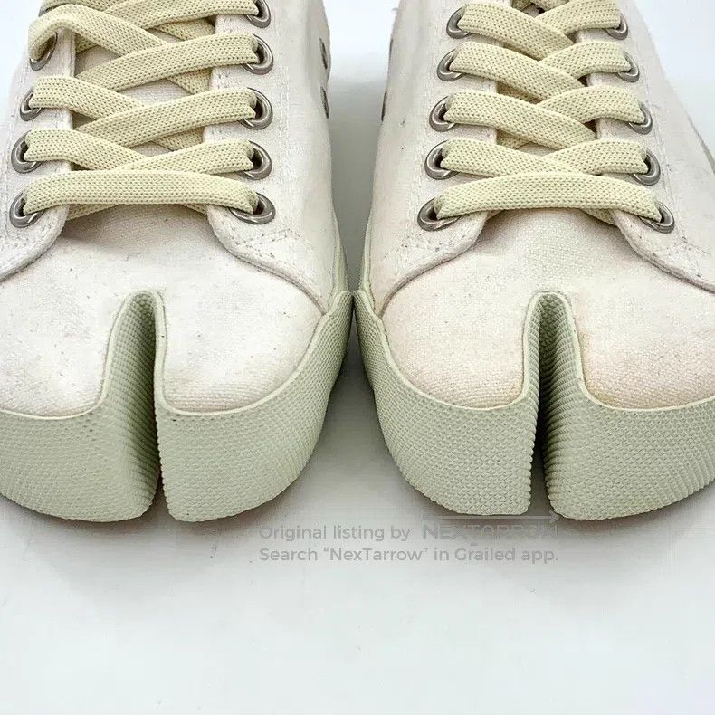 Maison Margiela Maison Margiela White lace-laced casual flatboard shoes Size US 6.5 / IT 36.5 - 9 Thumbnail