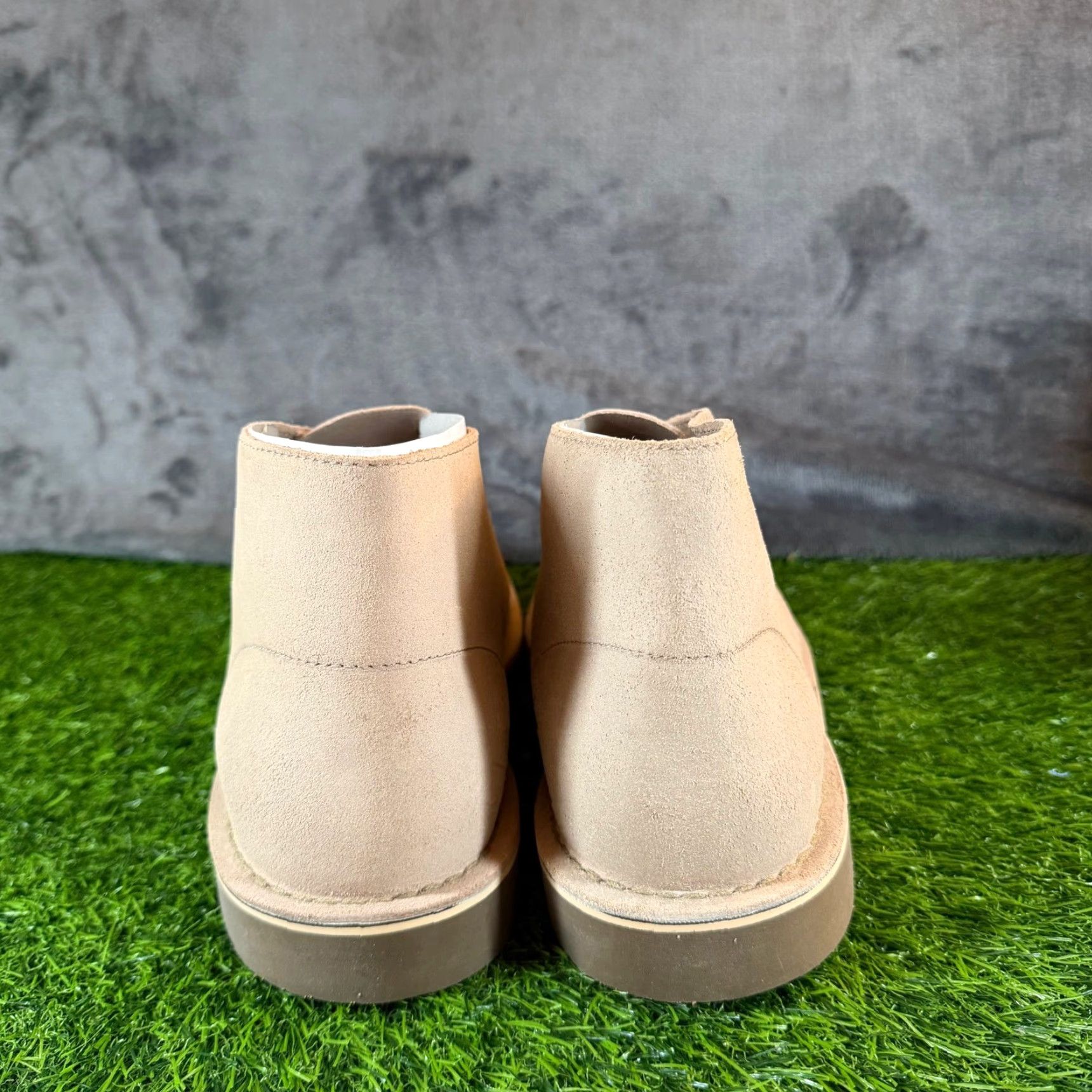 Clarks Clarks Shepton Desert Boot Suede Taupe Distressed Ankle Mens 11.5 M Leather Fabric Cushioned Comfort Casual Workwear Preppy Size US 11 / EU 44 - 5 Thumbnail