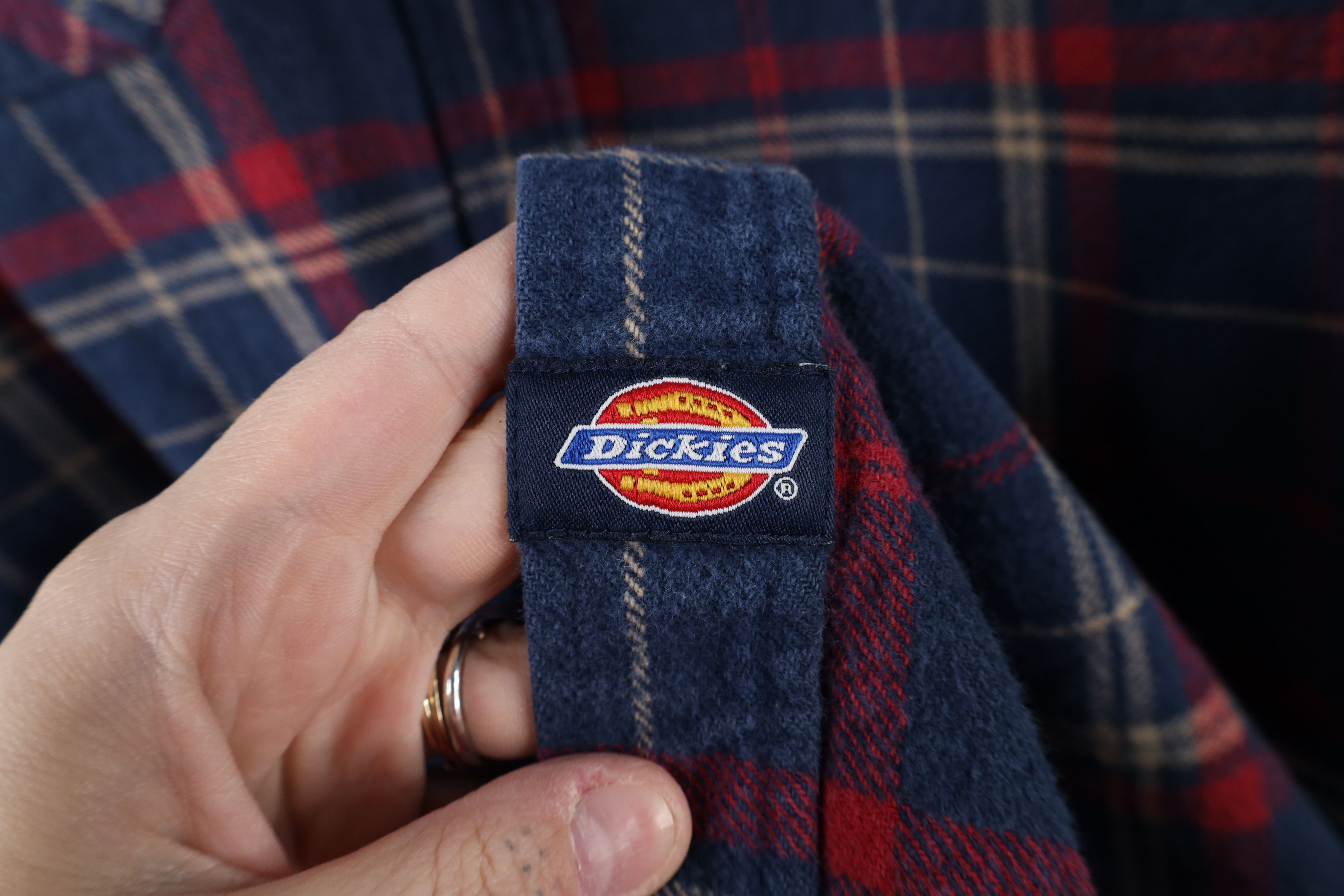 Dickies × Vintage Vintage Dickies Heavyweight Flannel Button Shirt Plaid Size US XXL / EU 58 / 5 - 4 Thumbnail