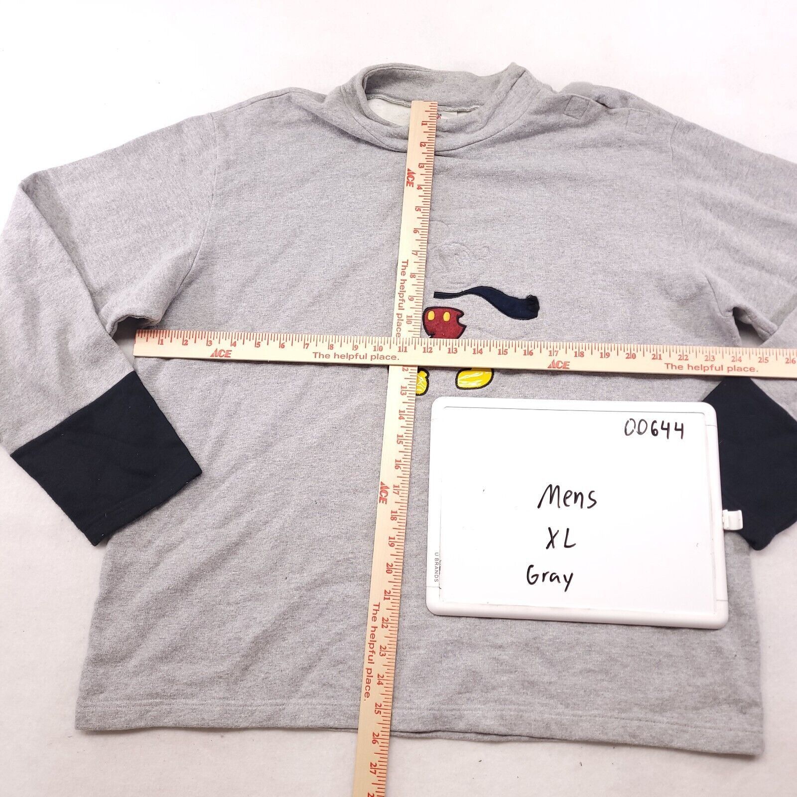 Disney The Disney Store Mickey Mouse Sweatshirt Mens Size XL Gray Size US XL / EU 56 / 4 - 7 Thumbnail