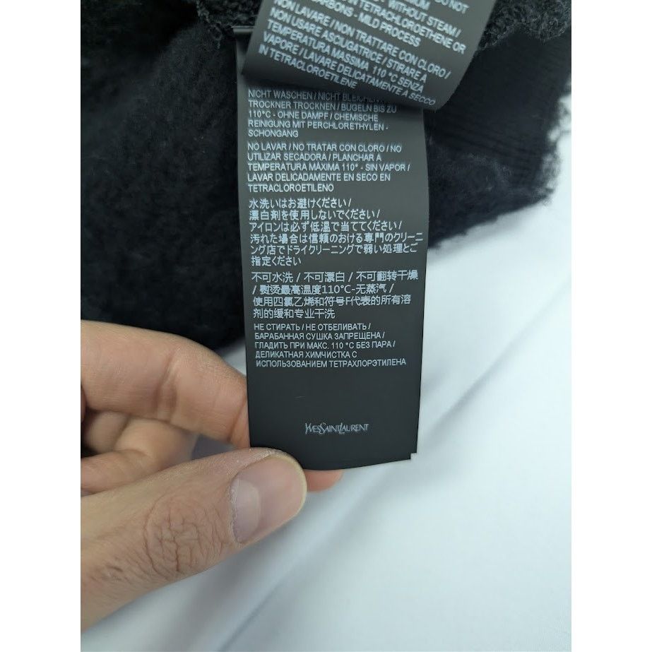 Saint Laurent Paris o1rshd1 555 / Laine Chevron Pull Knitwear in Naturel / Noir Size US M / EU 48-50 / 2 - 19 Thumbnail