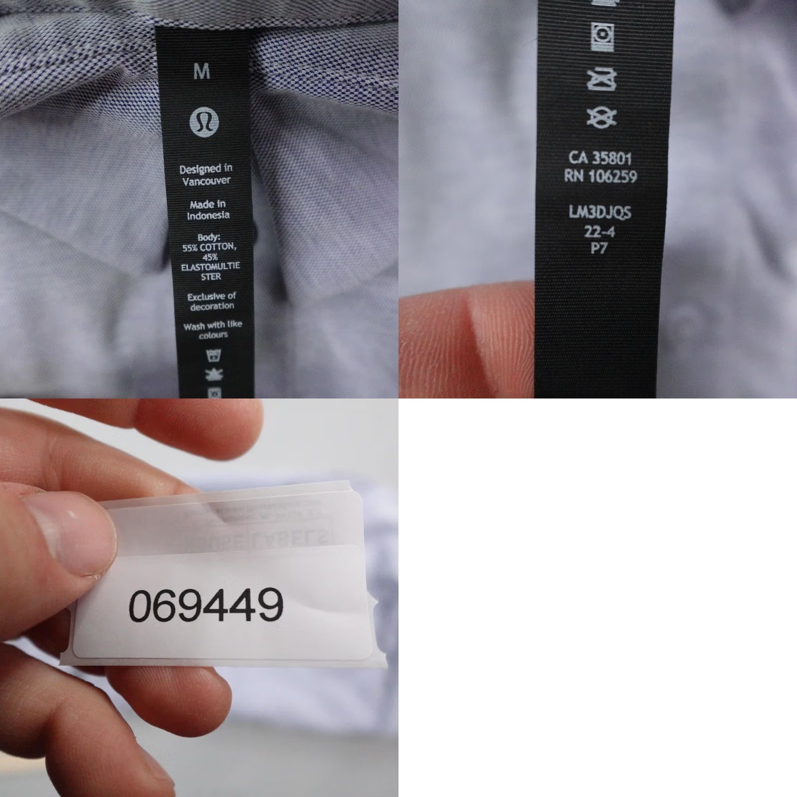 Lululemon Lululemon Shirt Mens Medium Blue Commission Long Sleeve Button-Up Performance Size US M / EU 48-50 / 2 - 8 Thumbnail
