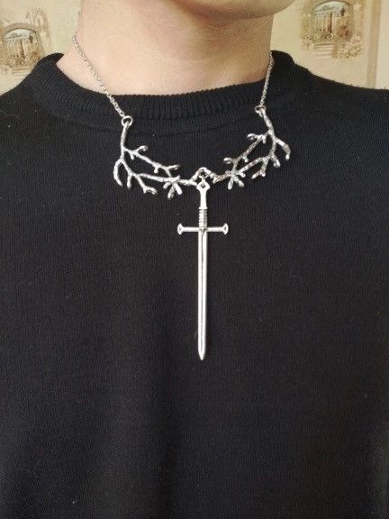 Jewelry Viking necklace chain with tree branch Size ONE SIZE - 1 Thumbnail