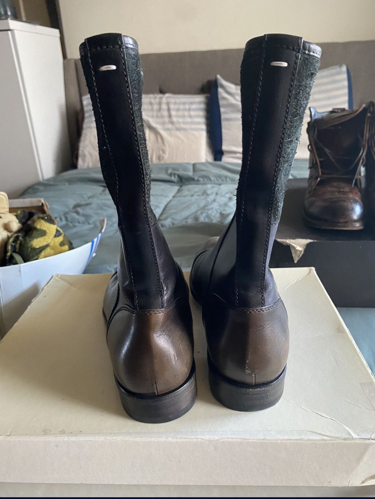 Maison Margiela Maison Margiela Fold-Over Leather Boots Size US 9 / EU 42 - 3 Thumbnail
