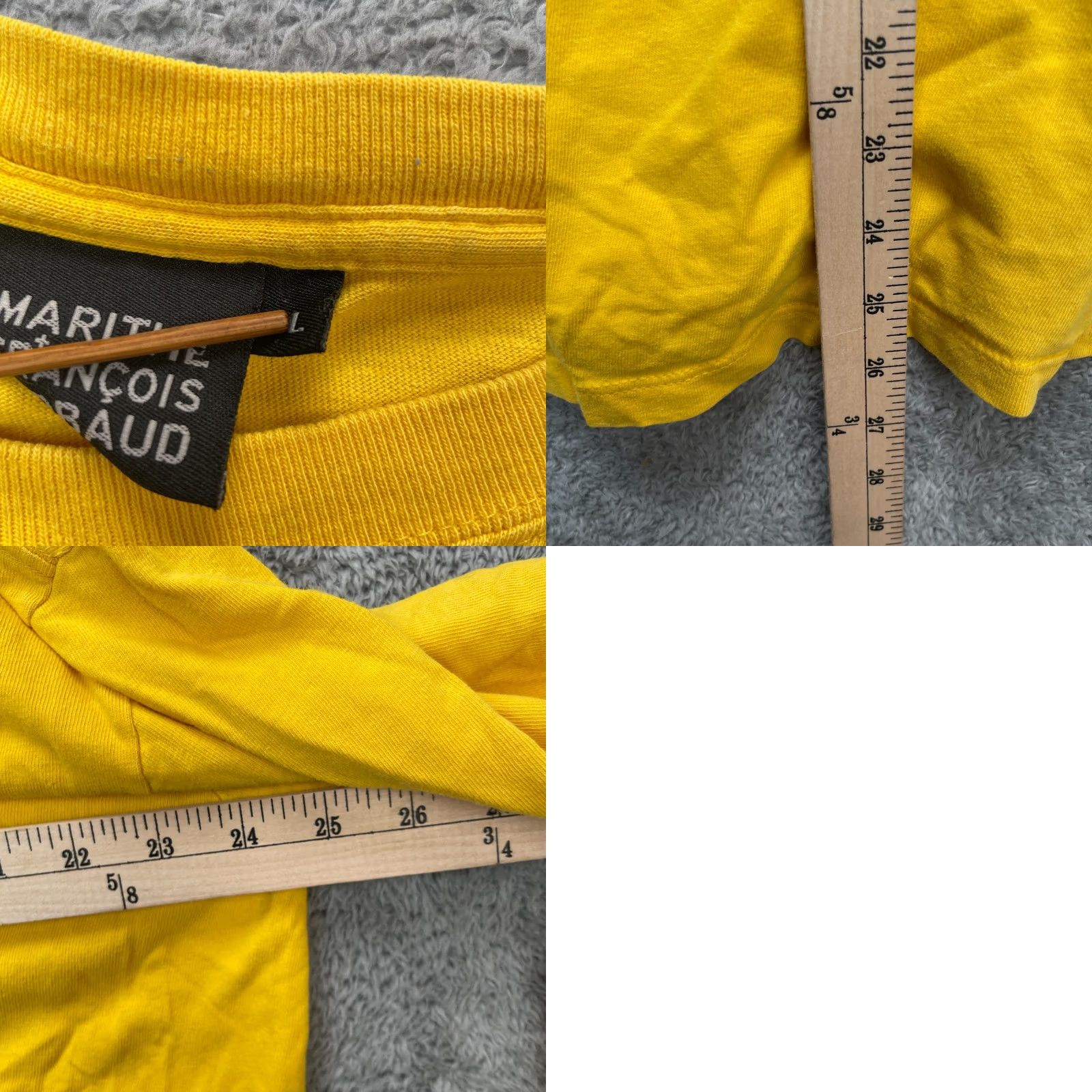 Vintage VTG Marithe Et Francois Girbaud Shirt Womens XL Yellow Cotton Graphic Size XL / US 12-14 / IT 48-50 - 8 Thumbnail