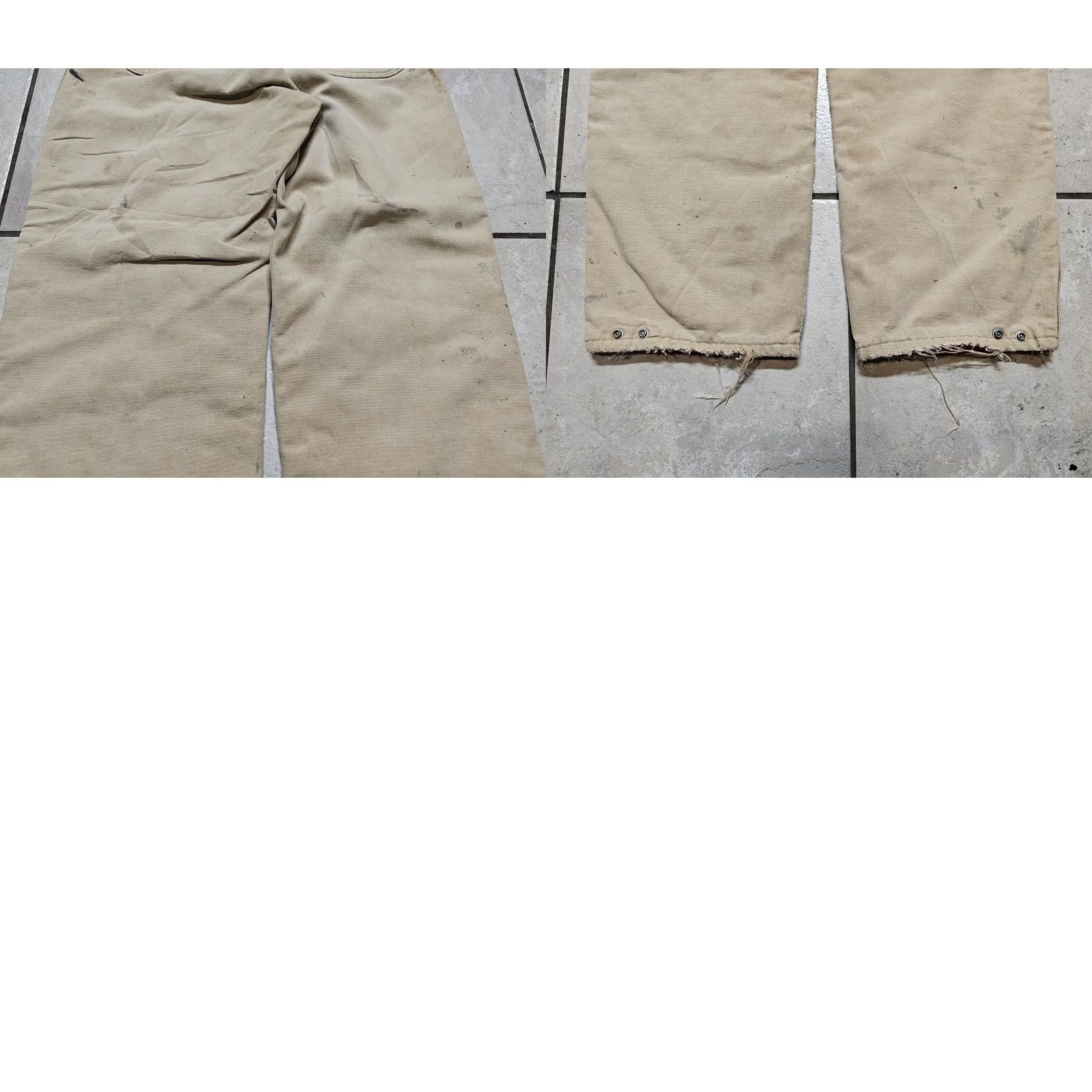 Carhartt VINTAGE Carhartt DUCK WORK PANTS 34 Regular Brown Lined Men XS? Size US 34 / EU 50 - 9 Thumbnail