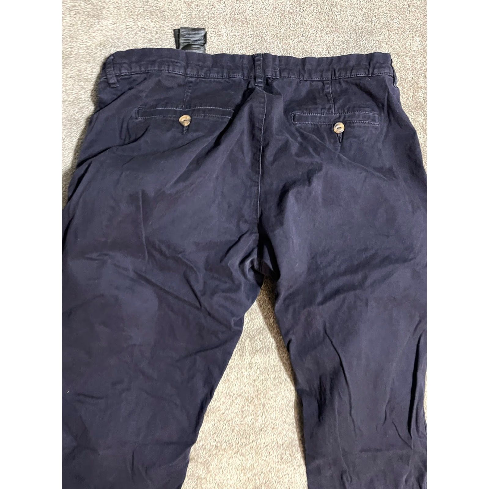 H&M H&M L.O.G.G. Skinny Jeans Dark Blue Womens Size 14 High Rise Stretch Cotton Blend Size 36" / US 14 / IT 50 - 3 Thumbnail