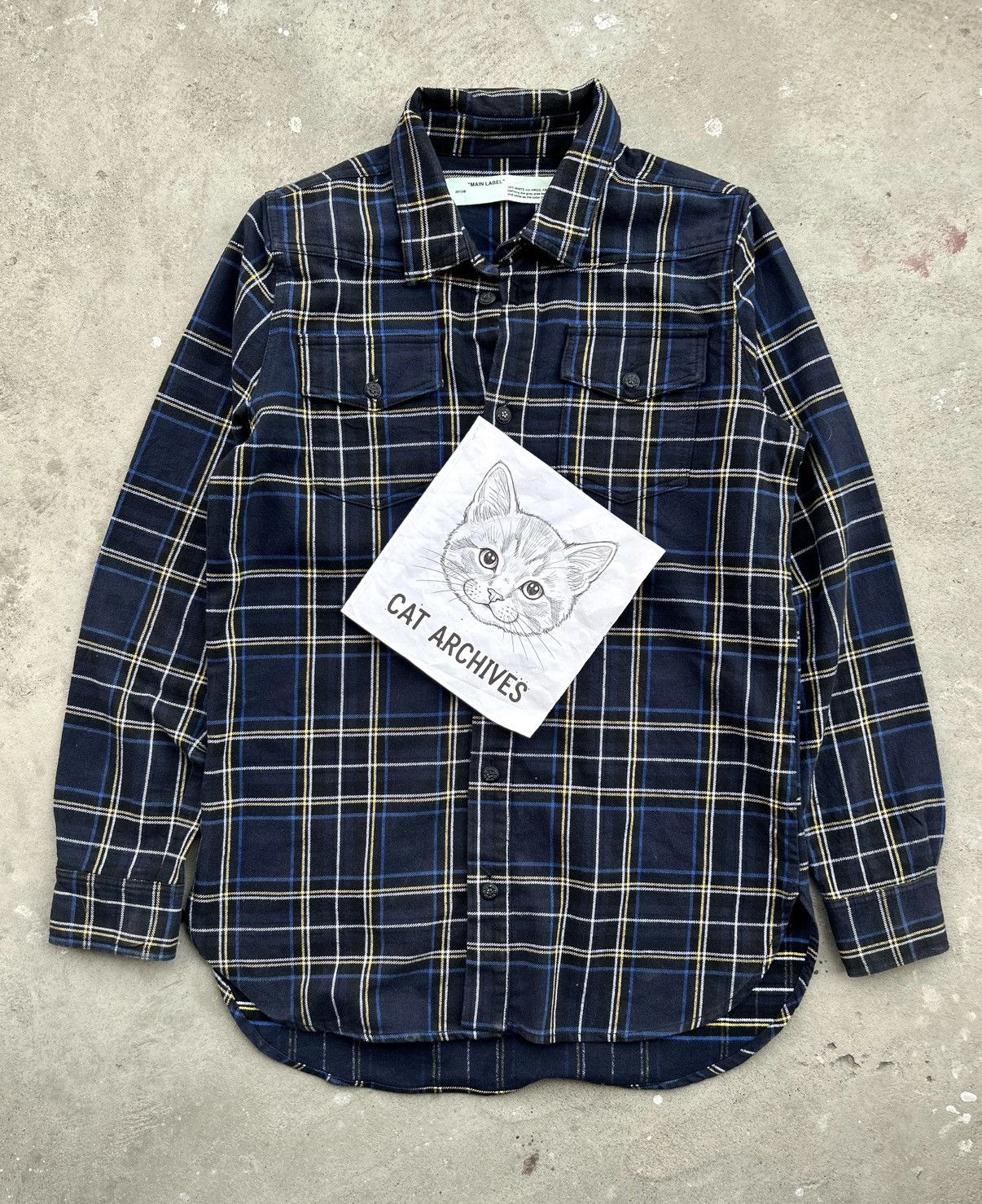 Off-White 💥GRAIL💥 CRAZY OFF-WHITE SS18 CHECK FLANNEL Size US L / EU 52-54 / 3 - 23 Thumbnail