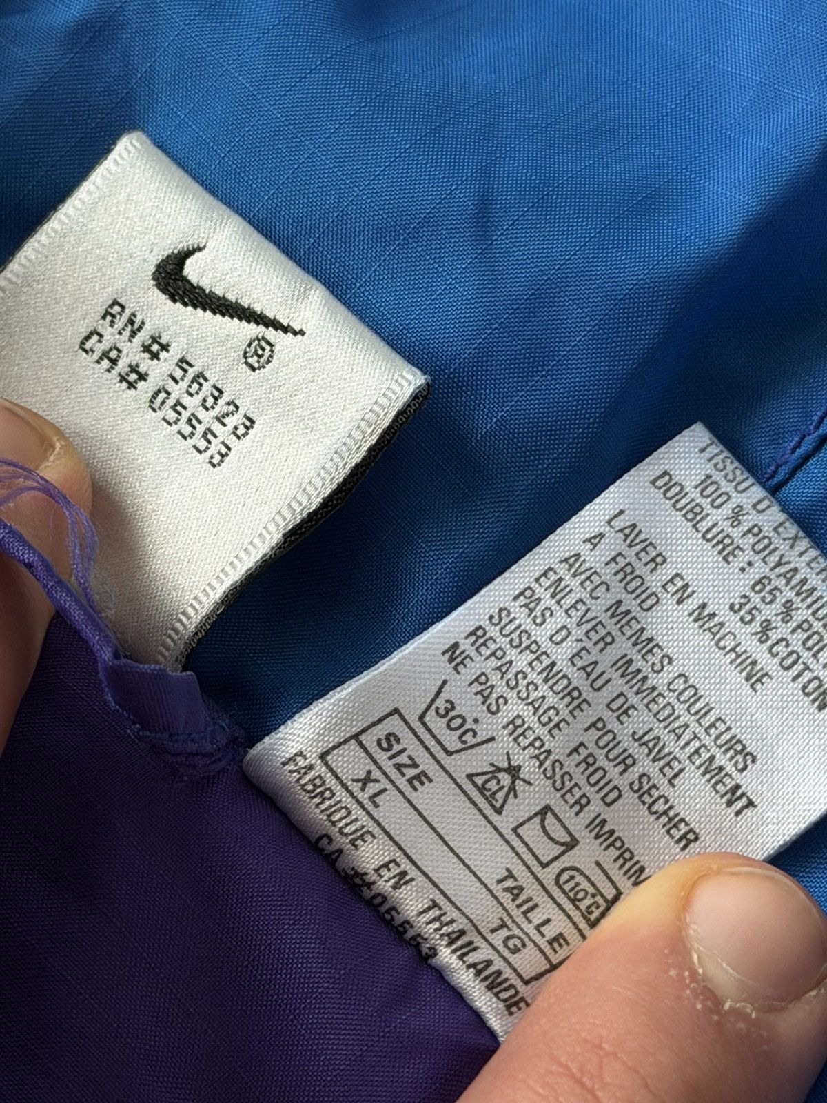 Nike ❗️VINTAGE NIKE 80s BIG LOGO ARCHIVAL WINDBREAKER JACKET Size US XL / EU 56 / 4 - 21 Thumbnail