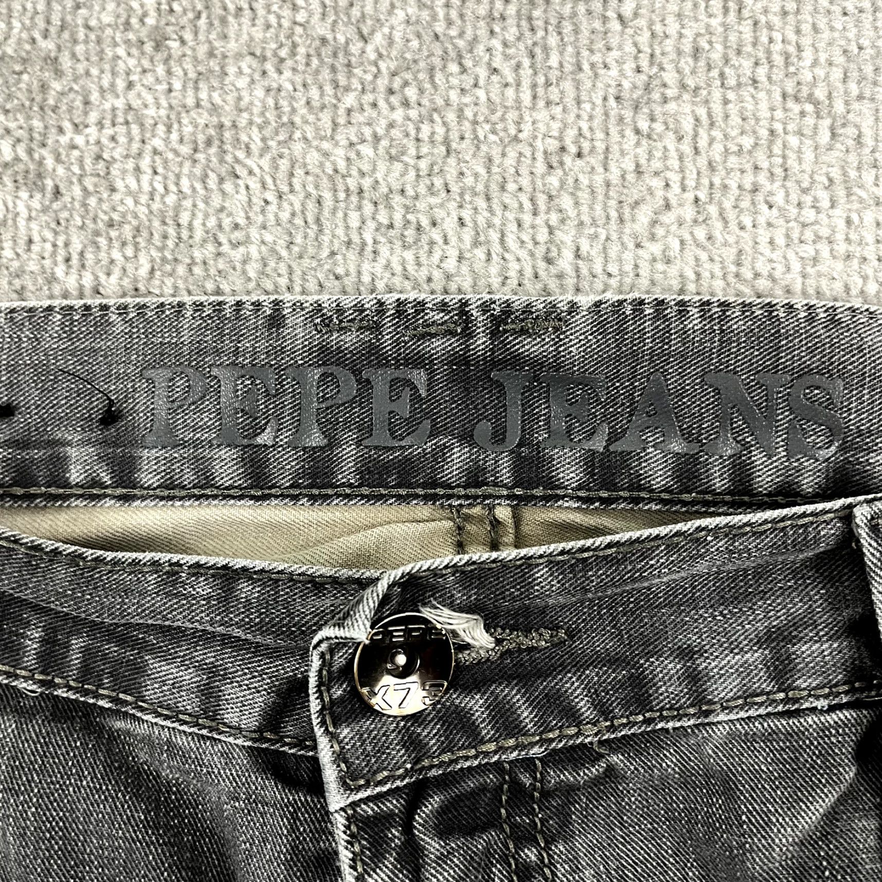 Pepe Jeans PEPE Jeans Mens Jeans 40 x 32 Gray Denim Carpenter Cargo Hip Hop Grunge Skater Rap Y2K Mens Size US 40 / EU 56 - 6 Thumbnail