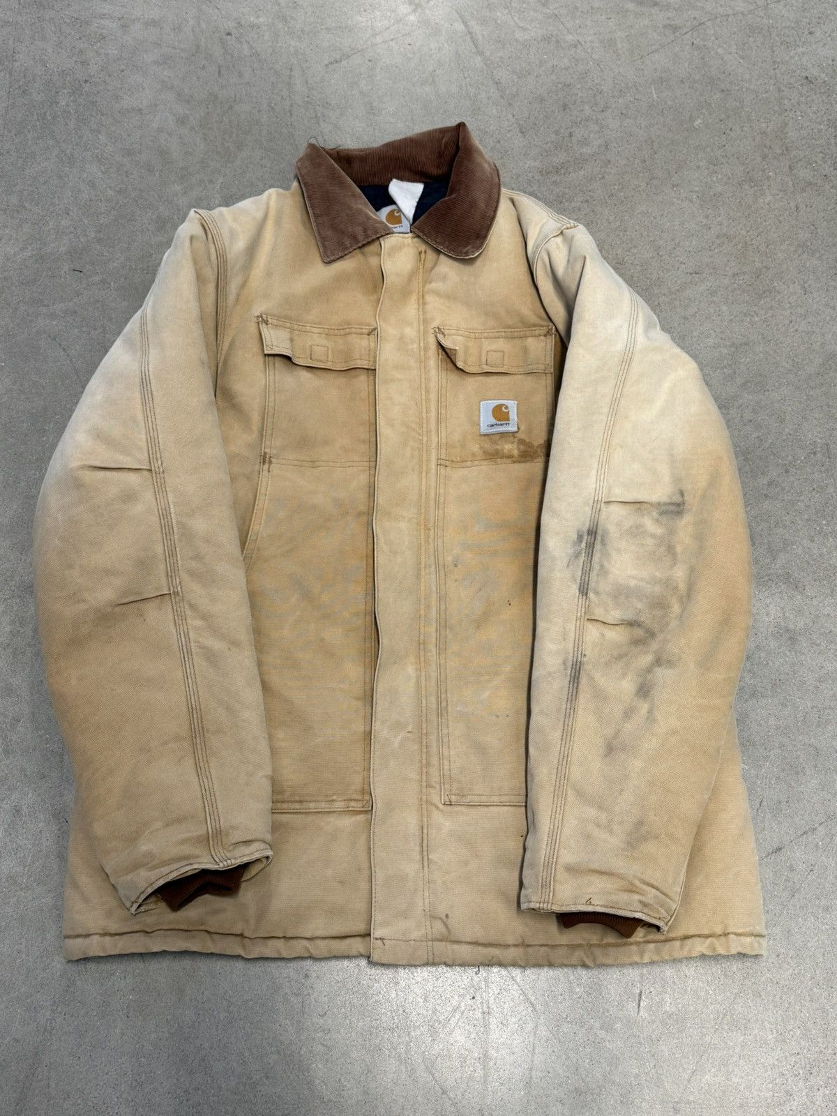 Carhartt Vintage Carhartt CO3BRN Brown Chore Coat w/ Quilted Liner XL Size US XL / EU 56 / 4 - 1 Thumbnail