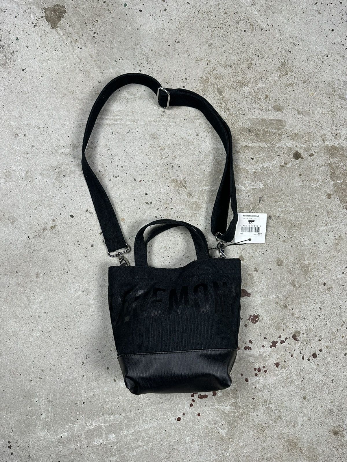 Opening Ceremony Opening Ceremony Mini Messenger Tote Bag Black Spellout Logo Size ONE SIZE - 2 Thumbnail