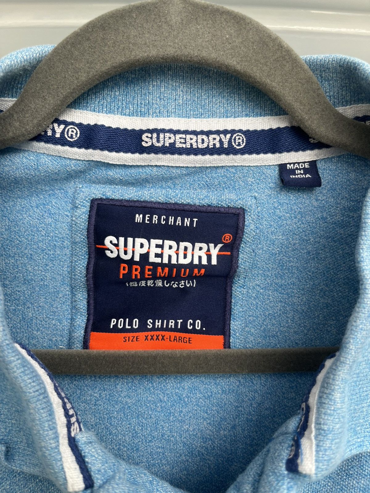 Superdry Superdry Classic Pique Polo Shirt Blue Size 4XL Size US XXL / EU 58 / 5 - 3 Thumbnail