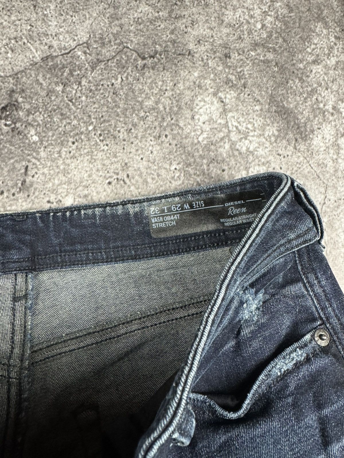 Diesel Vintage Y2K Diesel Distressed Jeans Japanesse Rare Denim Size US 29 - 12 Thumbnail