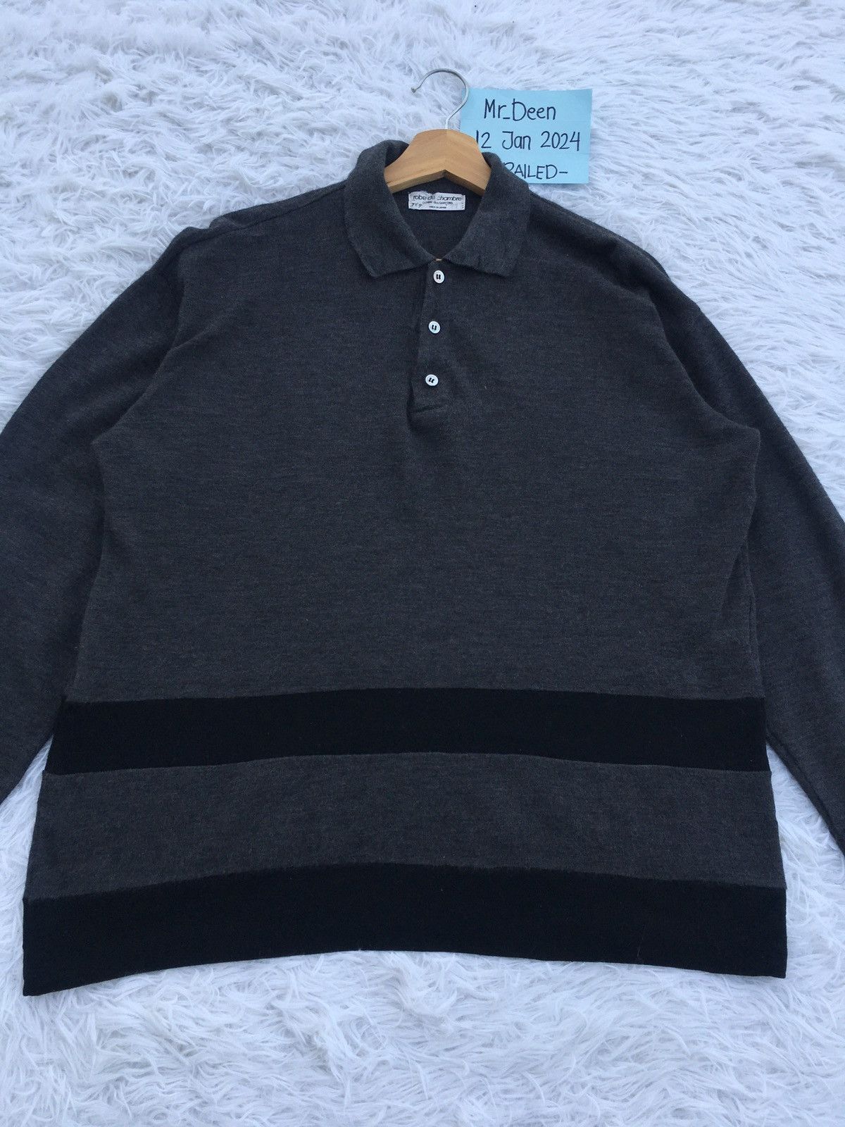Comme des Garcons Vtg 90s Robe de Chambre Comme des Garcons wool Long sleeve Size US L / EU 52-54 / 3 - 5 Thumbnail