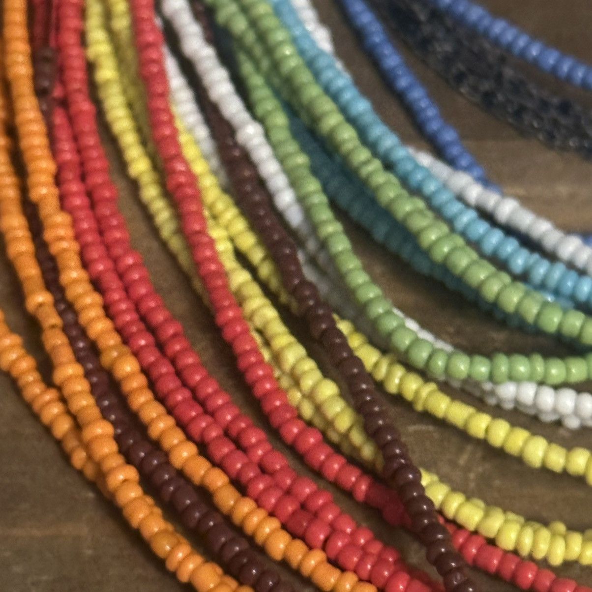 Other Rainbow layered multi strand seed bead choker necklace Size ONE SIZE - 3 Thumbnail