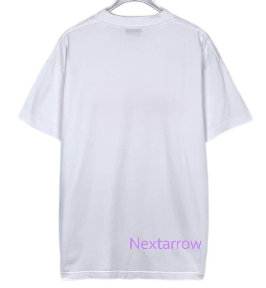 Balenciaga Balenciaga Jelly Dissolved Logo Printed Round Neck White Cot Size US S / EU 44-46 / 1 - 2 Thumbnail
