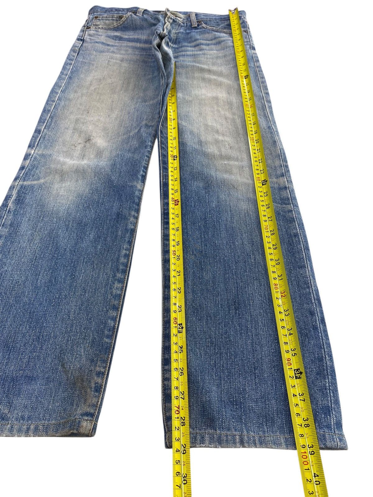 Japanese Brand Japanese Brand Whiskers Faded Wash Style Loose Jeans Size US 31 - 8 Thumbnail