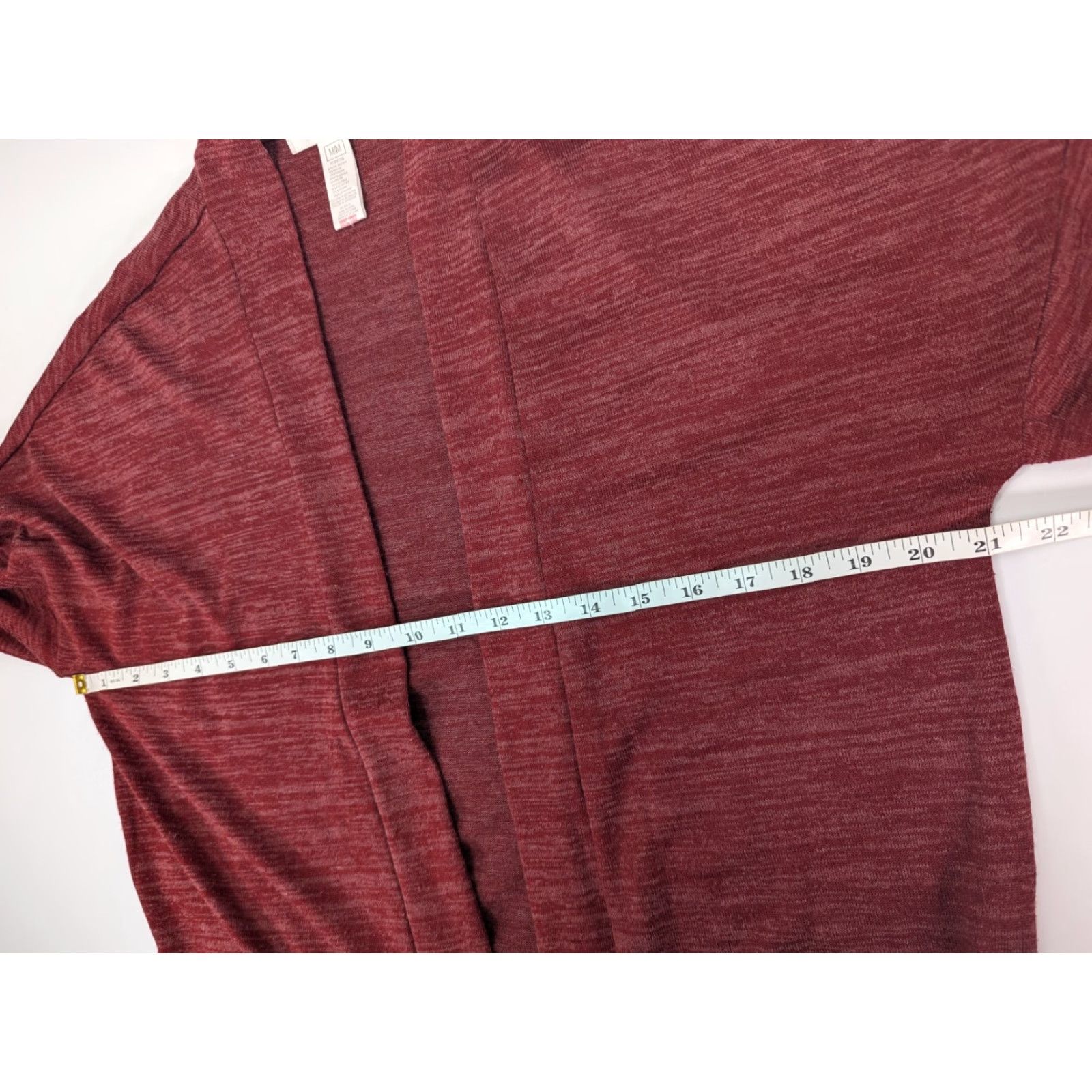 Vintage Kathy Ireland Cardigan Sweater Women's M Burgundy Open Front Pockets Shirt/ Sweater? Size M / US 6-8 / IT 42-44 - 5 Thumbnail