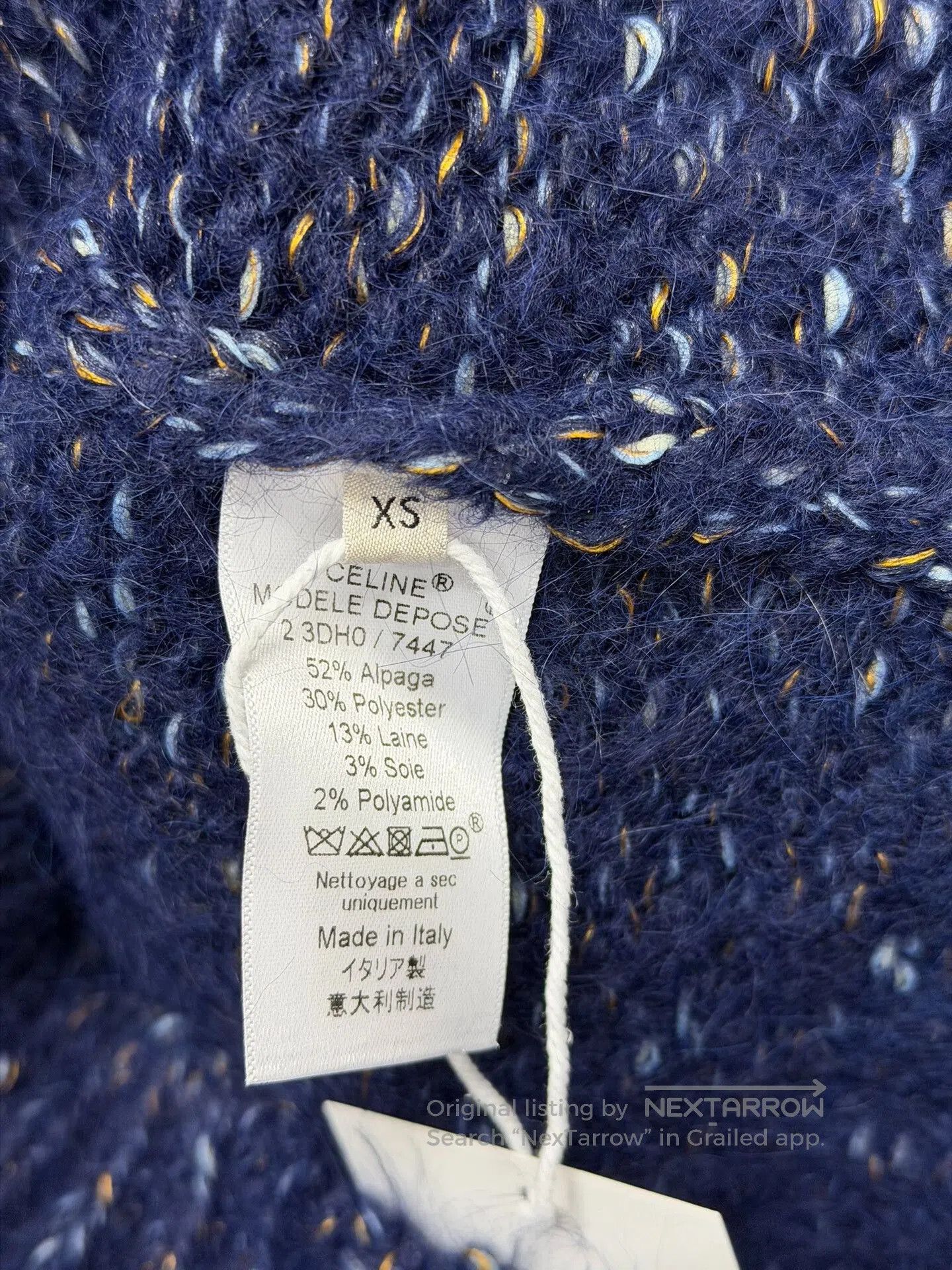 Celine CELINE Alpaca Blend Multi. Size XS / US 0-2 / IT 36-38 - 4 Thumbnail