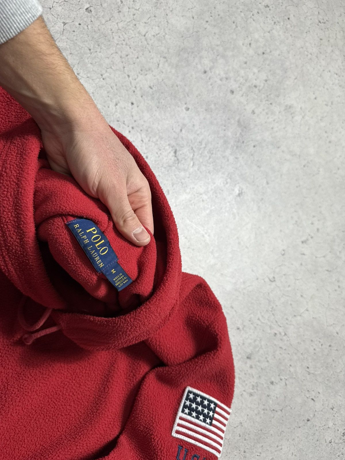 Polo Ralph Lauren Polo Ralph Lauren USA Fleece Hoodie Big Logo Size M Size US M / EU 48-50 / 2 - 7 Thumbnail