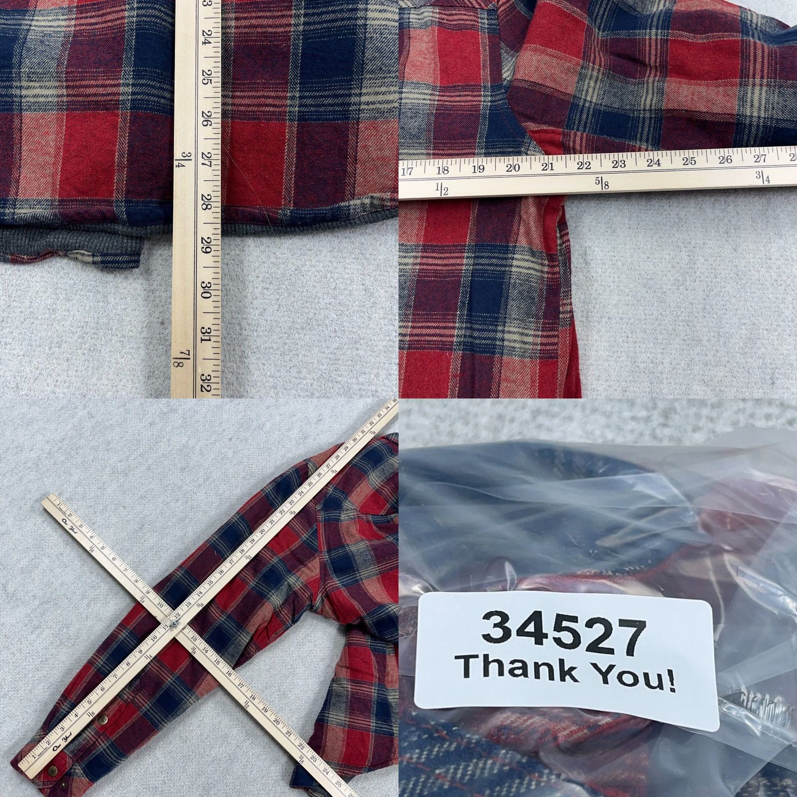 Vintage Legendary Whitetails Shacket Men Large Red Blue Flannel Shirt Jacket Lined Size US L / EU 52-54 / 3 - 8 Thumbnail