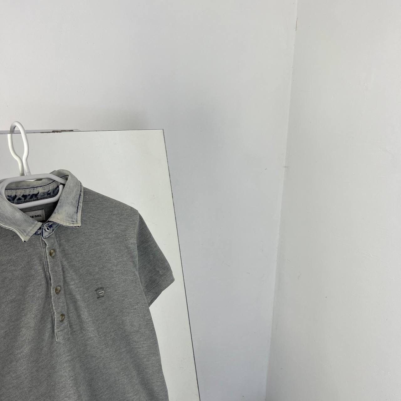 Diesel Luxury Diesel Mini Logo Denim Neck Polo T-Shirt Size US M / EU 48-50 / 2 - 2 Thumbnail