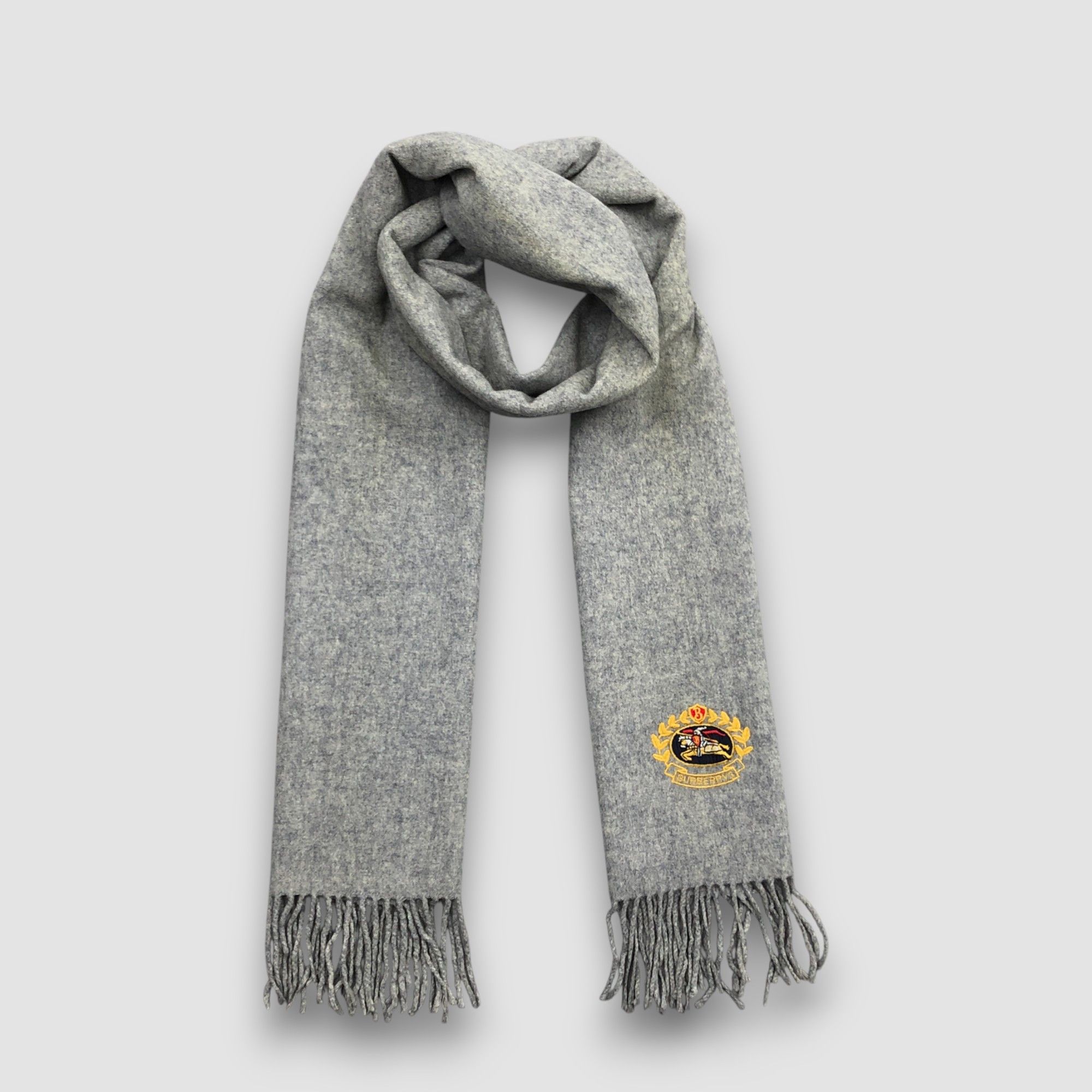 Burberry Vintage Burberrys Scarf Muffler Wool Cashmere Scarves Size ONE SIZE - 1 Thumbnail