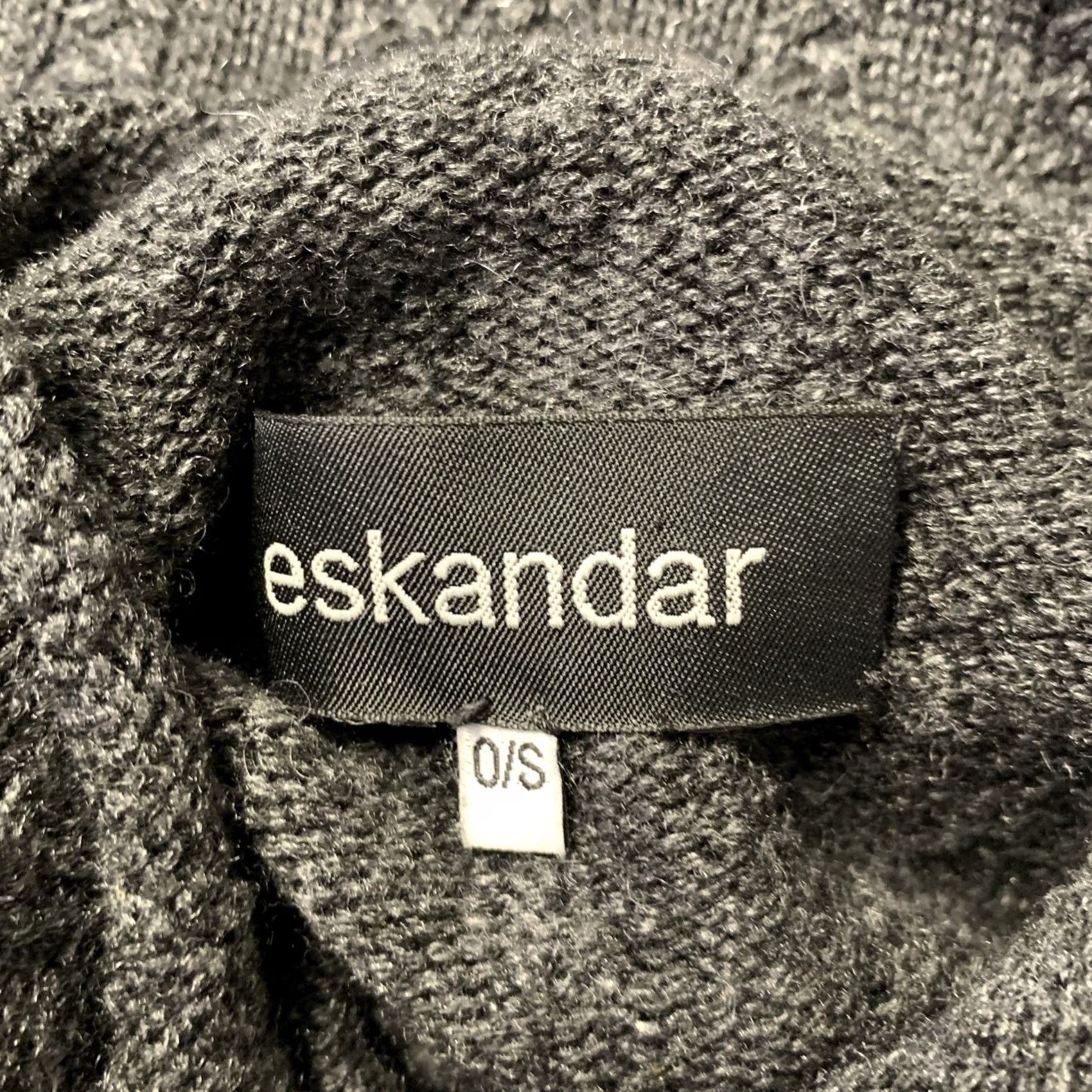 eskandar ESKANDAR Turtleneck Sweater Size M Grey Silk Cashmere Oversized Size M / US 6-8 / IT 42-44 - 5 Thumbnail