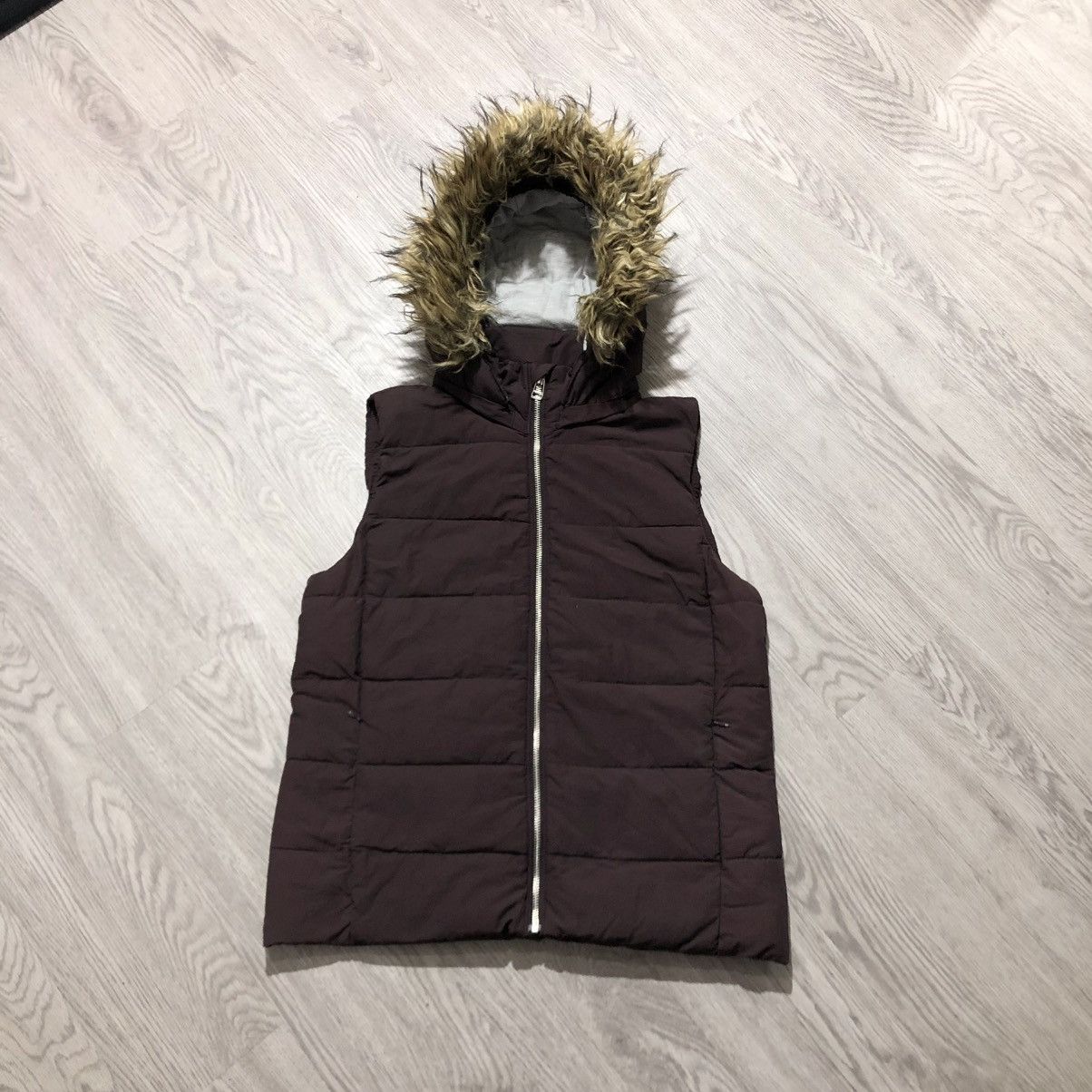 If Six Was Nine 2000s Gap Gothic Punk Style Down Jacket Fur Vest Brown Size US M / EU 48-50 / 2 - 1 Thumbnail