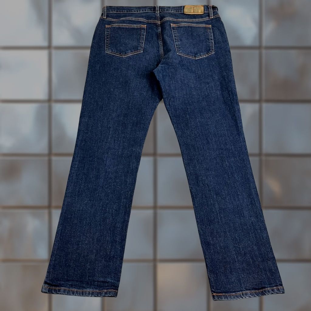 Tommy Hilfiger Tommy Hilfiger Mens Jeans Regular Straight 36 32 Dark Blue Raw Indigo Neppy Denim 5-Pocket Mens Jeans Regular Dark Blue 36 in Waist 32 in Inside Leg Size US 36 / EU 52 - 1 Thumbnail