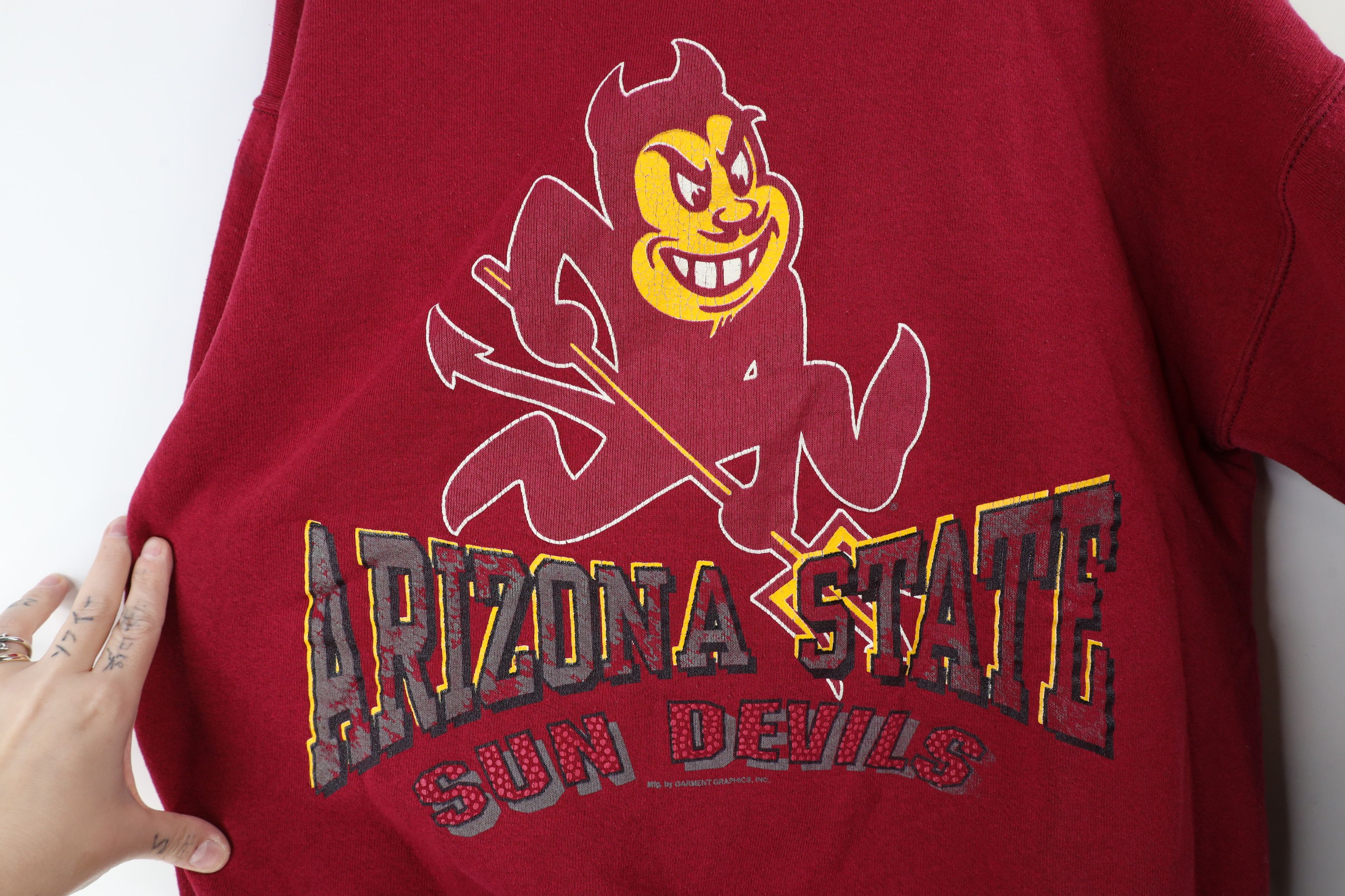 Vintage Vintage 90s Arizona State University Sun Devils Sweatshirt Size US L / EU 52-54 / 3 - 4 Thumbnail