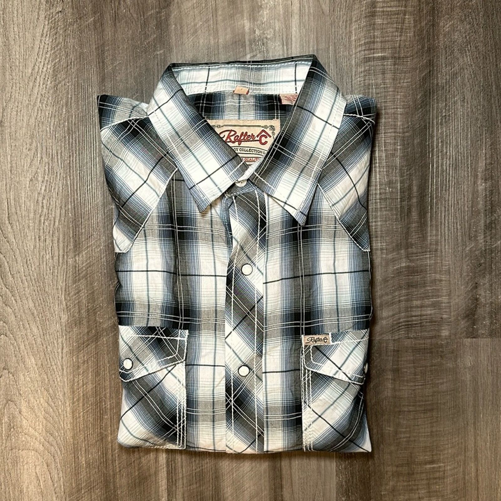 Other Rafter-C Cowboy Collection Western Pearl Snap - 2XL Size US XXL / EU 58 / 5 - 1 Thumbnail