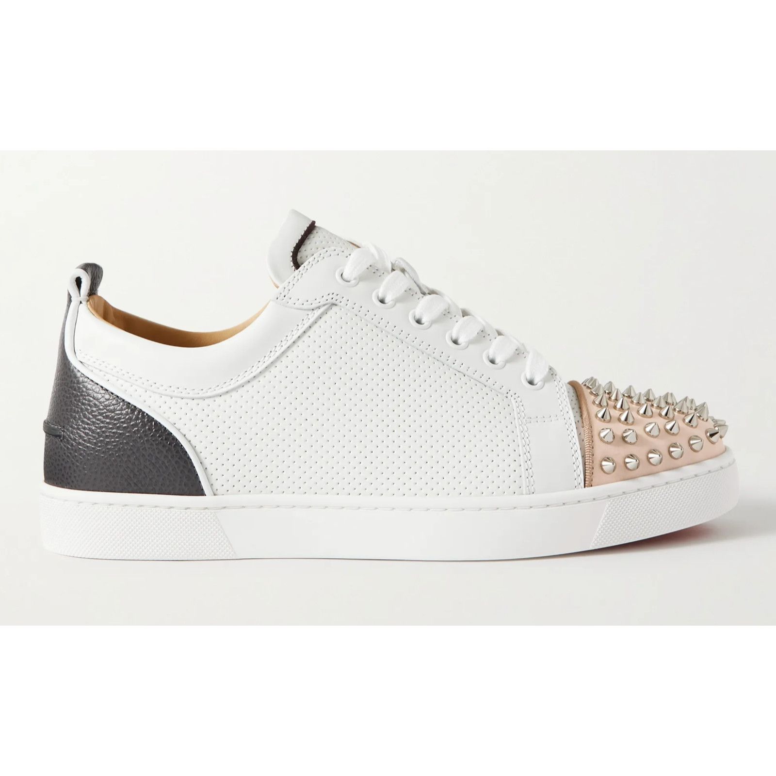 Christian Louboutin Christian Louboutin Louis Junior Spikes Orlato White Size US 12.5 / EU 45-46 - 1 Thumbnail