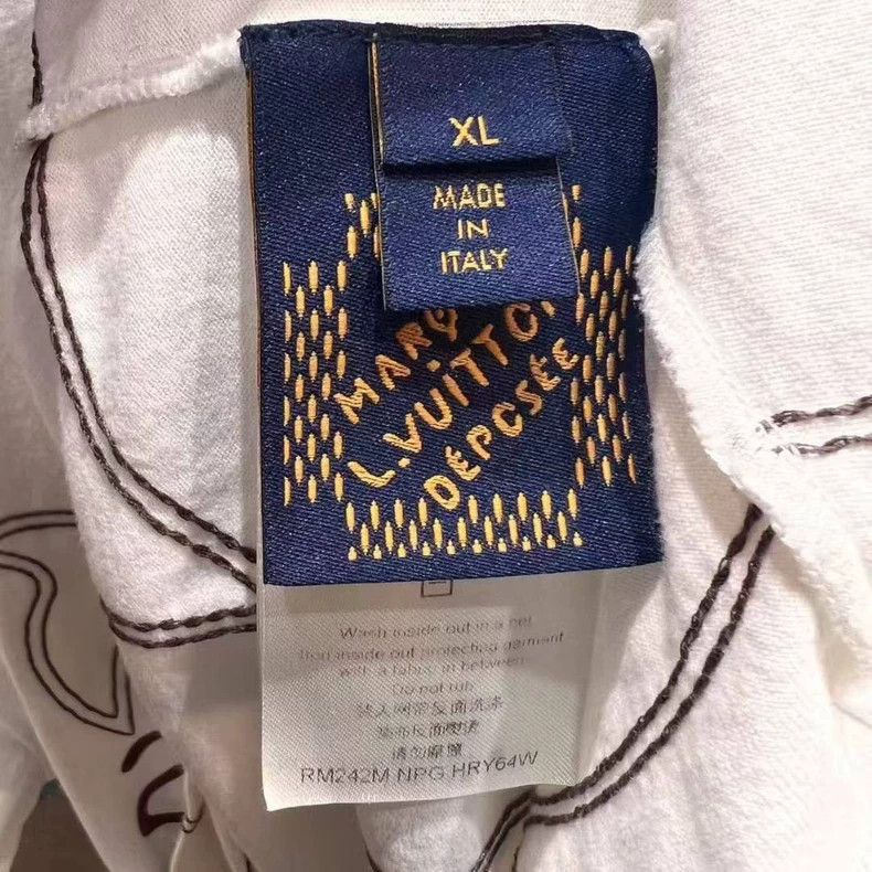 Louis Vuitton Louis Vuitton 25 New Sketch Old Flower Embroidered Logo Sh Size US XL / EU 56 / 4 - 4 Thumbnail