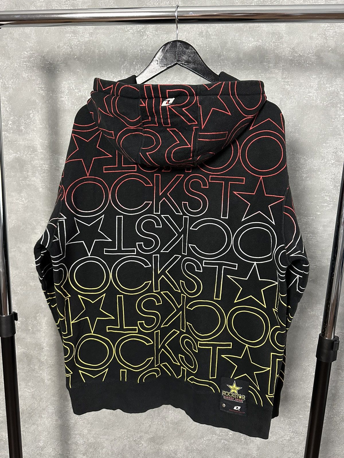 Rockstar Games × Vintage Rockstar Vintage Monogram Logo Full Zip Cotton Hoodie Size US L / EU 52-54 / 3 - 8 Thumbnail