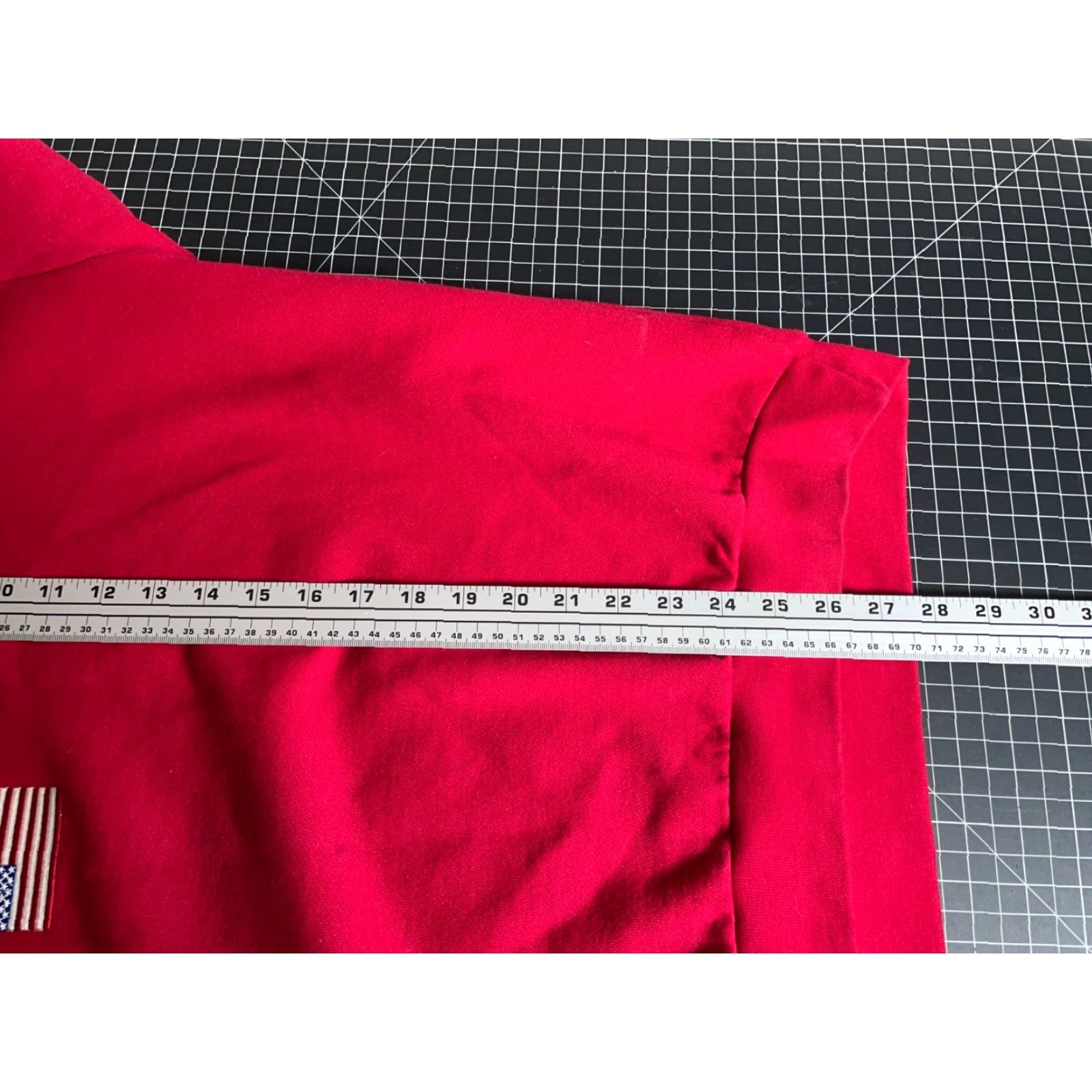 Chaps VINTAGE Chaps Ralph Lauren Sweatshirt Pullover Crew Neck Red Embroidered Flag Polo 90s Mens Large Size US L / EU 52-54 / 3 - 6 Thumbnail
