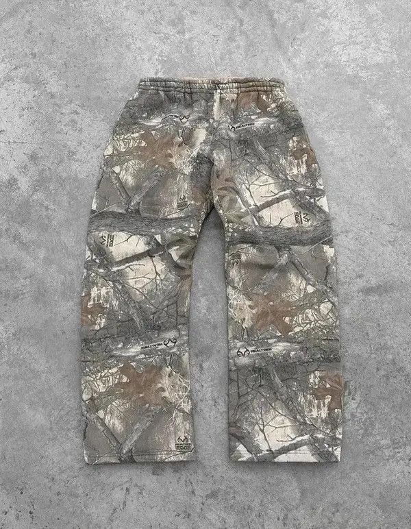 Japanese Brand Yukari x Yoko Camouflage Tree Baggy Sweatpants Size US 31 - 4 Thumbnail
