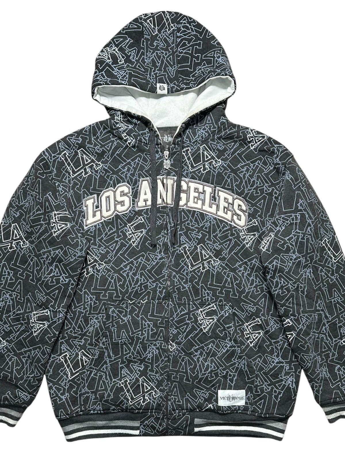Vintage Victorious Urban Underground "LA" graphic pattern Hoodie Size US XXL / EU 58 / 5 - 1 Thumbnail