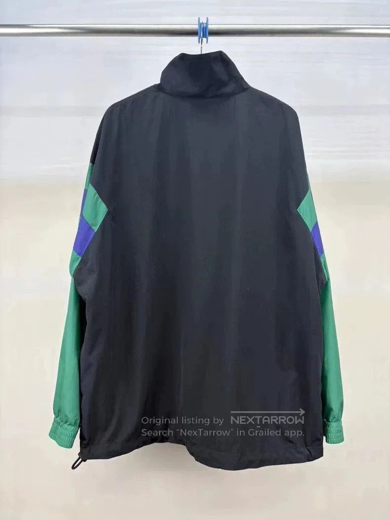 Balenciaga Balenciaga Black Green Logo Zip Jacket. Size US S / EU 44-46 / 1 - 2 Thumbnail