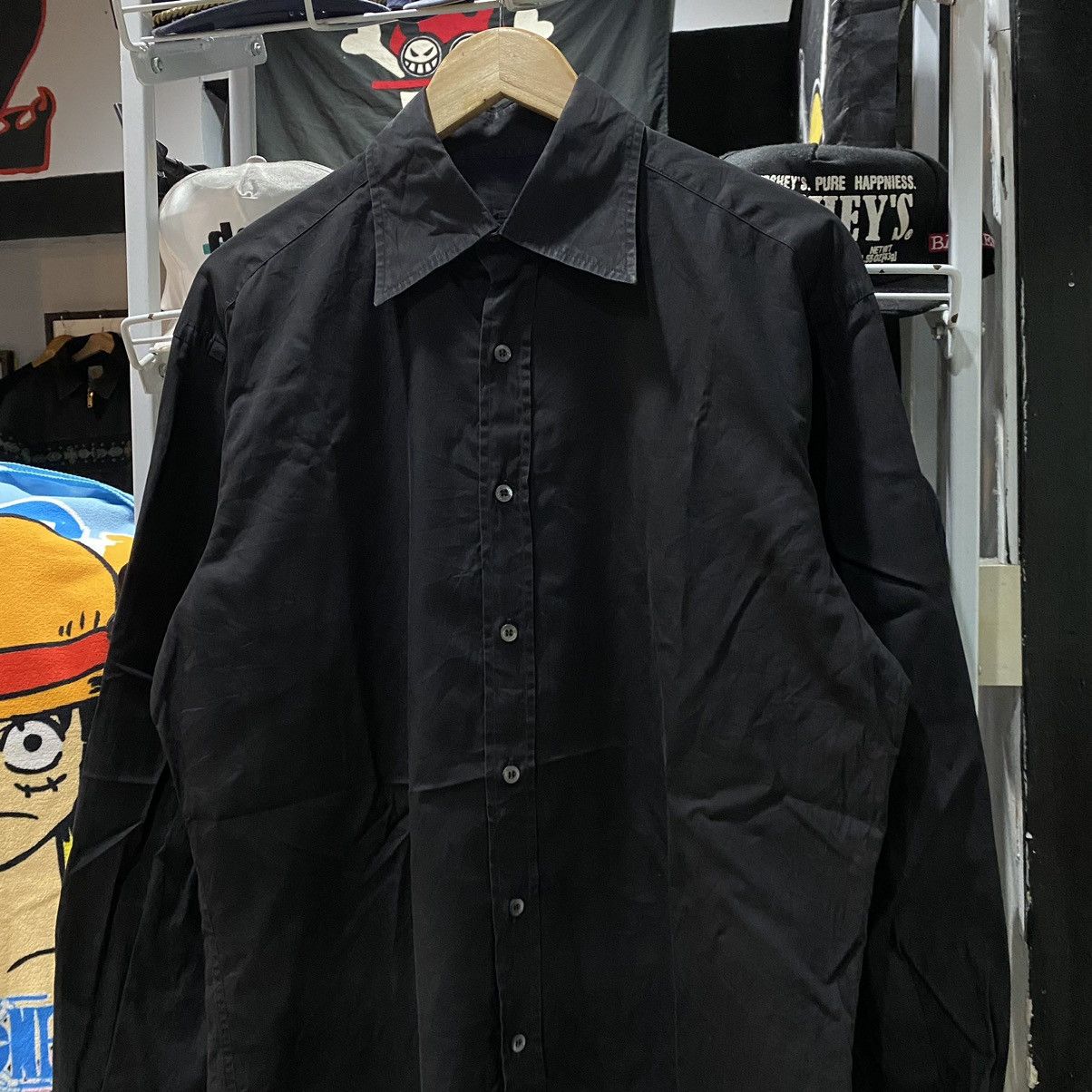 Gucci × Vintage VINTAGE MENS GUCCI BLACK SHIRTS Size US XL / EU 56 / 4 - 3 Thumbnail