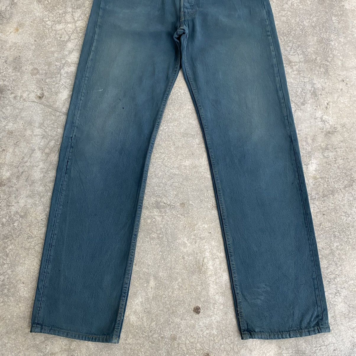 Levi's Vintage Late 80’s Levis 501 Faded Hunter Green Jeans Size US 32 / EU 48 - 4 Thumbnail