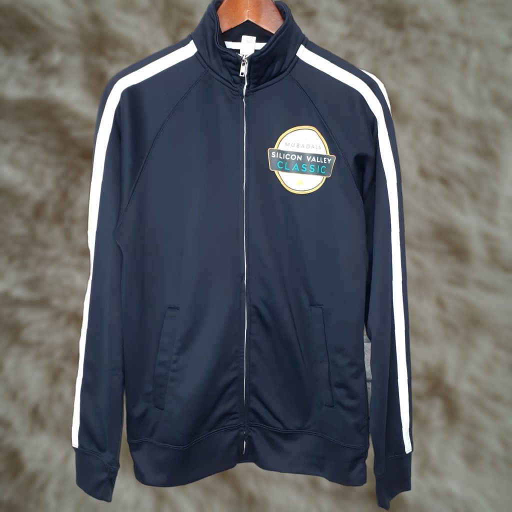 Vintage Independent Trading Company Track Jacket Shirt Unisex Adults Blue Small 100% Polyester Zip Stand-Up Collar Tennis Activewear Casual Travel Size US S / EU 44-46 / 1 - 1 Thumbnail